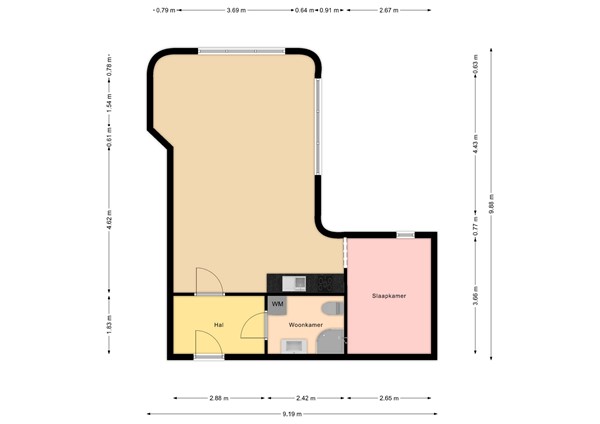 Floorplan - Saturnusstraat 189, 2132 HW Hoofddorp